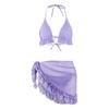 Popular Traje de Baño Coreano Nuevo 2026 para Mujer, Bikini Sexy de Tres Puntos para Chicas Calientes, Conjunto de Tres Piezas para Playa y Costa