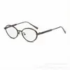 Nuevas gafas de sol retro ovaladas de metal transfronterizas para hombres y mujeres, gafas de sol de moda y tendencia con protección solar