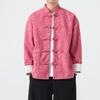 2024 Outono e Inverno Novo Estilo Chinês Masculino Retro Veludo Cotelê Casual Jaqueta Novo Estilo Chinês Trendy Casaco Tang Coat
