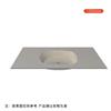 Lavabo Integrado de Cristal Templado con Bordes Delgados, Lavabo Minimalista Moderno, Lavabo Integrado para Exteriores