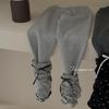 Leggings de Pierna Grande y Pequeña 25 Otoño Profundo e Invierno Nuevos Leggings de Calcetín con Puntos Forrados de Felpa para Niñas Pantalones para Niños