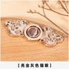 Olho de gato Pedra Fivela de metal Cheongsam Botão Ming Hanfu Fivela Retro Xiangyun Guofeng Botão Nuvem Ombro Acessórios