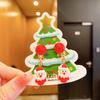 Nuevos clips para orejas de Navidad para niños, lindo diseño de reno y alce, aretes versátiles para niñas sin perforaciones, aretes de dibujos animados.