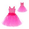 Nuevo Vestido de Princesa de Malla para Niños de Halloween Transfronterizo Disfraz de Cosplay de Personaje Elfo Traje para Fiesta de Vacaciones