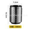 Tazas de Bar de Metal de Acero Inoxidable Vaso de Cóctel Punto Martillado Cobre Chapado Taza Moscow Mule 550ml Gran Capacidad