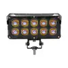 Nuevo Foco para Motocicleta con 8 Ojos, Ventilador, Faro LED de Doble Color, Luz Alta y Baja, Súper Brillante, Doble Fila, Alta Potencia