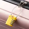 Cerradura de combinación TSA de 4 dígitos para maleta de viaje al aire libre, indicador de punto rojo de aduanas, candado para mochila de equipaje, candado pequeño de combinación para maleta