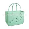Bolsa de playa de EVA Yihang con stock transfronterizo, bolsa grande con agujeros, bolsa de almacenamiento mediana, bolsa de viaje de moda con estampado práctico