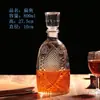 Venta al por mayor de fábrica botella de vino tinto botella para auto-elaboración botella tallada para almacenamiento de vino botella de vino artística imprimible