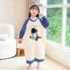 Saco de dormir de franela para niños con diseño de astronauta para otoño e invierno, a prueba de patadas, mono pijama de invierno para niños y niñas, forro polar de coral