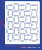 Molde rociador para decorar pasteles, molde flip de azúcar, plantilla hueca, molde de impresión, tamiz de azúcar, molde lateral decorativo para repostería