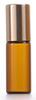 Transfronterizo en stock 5ml10ml botella de vidrio marrón transparente con rodillo de bolitas, botella para aceite esencial, botella para perfume, botella con bolitas giratorias, botellas divididas