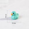 Micro Paisaje Color Caricatura Pato de Baño Resina Artesanías Coche Escritorio Pequeños Adornos Decoraciones Creativas Accesorios