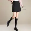 Saia Evasê Moda Slim Meia Saia Feminina 2026 Outono Inverno Nova Simples Cintura Alta Justa ao Corpo Saia de Temperamento para o Trabalho Curta