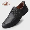 Zapatos de hombre de cuero de borrego genuino, zapatos de cuero hechos a mano de suela blanda para negocios casuales, zapatos de vestir derby de cuero genuino para hombre