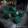 7 Conjunto Verde Pinheiro e Cipreste Efervescente Fosco Jogo Dungeons and Dragons Dndrpg Dados de Cristal Jogo de Tabuleiro de Estratégia