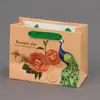 Bolsa de mano personalizada para empaque de pastel de luna, juego de bolsas para empaque de galletas, fabricantes, logo de impresión personalizada