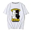 Teoría de la bala rueda de bala rota juego de baile anime periférico levanta la mano oso sonrisa oso manga corta principal camiseta de algodón verano
