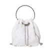 Textura de alta calidad Bolso pequeño para mujer Verano 2022 Nuevo Diseño de nicho a la moda Bolso cruzado de cadena Bolso de cubo portátil
