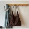 Comércio Exterior Chique Retro Estampa de Leopardo Bolsa Mãe e Filho Feminina Nova Moda Casual Bolsa Tote Grande Capacidade Bolsa de Ombro de Nicho