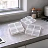 Caixa Vazia de 4 Compartimentos para Nail Art Mais Vendida, Caixa de Acessórios para Nail Art, Caixa de Armazenamento, Caixa de Armazenamento de Nail Art Portátil, Caixa de Embalagem, Caixa de Exibição