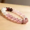 Pulseras Populares Transfronterizas Temu Xiyin Tk Hechas de Seis Tipos de Piedras Naturales como Cuarzo Rosa y Granate, al por Mayor
