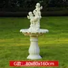 Fonte de Água Corrente Estilo Europeu Piscina de Pulverização de Água para Casamento Decoração de Paisagismo Ornamento Jardim Pátio Externo Elemento Aquático Flores Frescas Piscina de Desejos