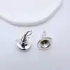 Cobre Chapado en Oro Alta Retención de Color Tapa Mágica Aguja de Medio Agujero Pegamento Colgante de Perla Soporte Vacío Accesorios para Collar Pendiente DIY