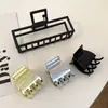 Pinza Sujetapelos Metálica para Cola de Caballo para Mujer, Pinza Pequeña de Pelo de Moda, Pinza para Cola de Caballo, Pasador Pequeño, Accesorio para el Cabello Pinza de Tiburón
