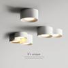 Lámpara de pasillo moderna, sencilla, color crema, con diseño de viento, foco empalmado para dormitorio, lámparas LED sin propietario.