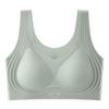 Ropa interior líquida sin costuras con realce, brasier de soporte suave, copa fija, verano, delgada, cómoda, para busto grande y pequeño, deportiva, espalda hermosa.