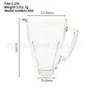 Ost Accesorios para Licuadora Vaso de Vidrio Accesorios para Exprimidor Vaso Accesorios para Procesador de Alimentos Vaso de Vidrio Accesorios para Procesador de Alimentos