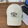Novo Boné de Baseball Retro Estilo Coreano Bordado com Letra B, Circunferência da Cabeça Grande, Emagrecimento Facial, Proteção Solar, Boné Tendência Unissex