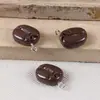 Juguete de Comida Miniatura Simulada Accesorios de Resina de Grano de Café Pegamento de Crema DIY Funda de Teléfono Móvil Imán para Refrigerador Hebilla de Zapato Accesorios para el Cabello