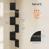 Estantería de Esquina Transfronteriza para Sala de Estar y Dormitorio, Organizador de Esquina Montado en Pared con Diseño de Múltiples Niveles y Estante de Almacenamiento Decorativo