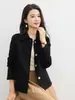 Abrigo Corto de Lana Doble Cara para Mujer, Nueva Tendencia Otoño e Invierno 2026, Elegante Abrigo de Lana para Mujeres Petites