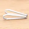 Clip de boca plana engrosado de espina de pescado de acero inoxidable clip de pluma de ganso clip para tirar del pelo removedor de pelo gadget de cocina