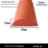 Espuma de silicone semicírculo sólido vermelho resistente a altas temperaturas espuma anti-colisão vedação de porta de armário tira de vedação de fresta mecânica tipo D