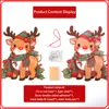 Colgante Decoración Luminosa Navideña Dibujos Animados Papá Noel Reno Linterna de PVC Accesorios para Fotos Navideñas