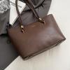 Nova Bolsa de Ombro de Grande Capacidade Simples Combina com Tudo Bolsa Geral Bolsa Tote Moda Moda Bolsa de Noiva Bolsa de Axila para Mulheres