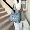 Bolso de Axila de Mezclilla para Mujer 2026 Nuevo Estilo Coreano Moda Tendencia Bolso Tote de Gran Capacidad Bolso de Hombro Retro de Nicho