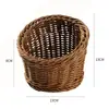 Cesta de almacenamiento para frutas tejida de imitación de ratán, cesta de aperitivos para restaurante, cesta para papas fritas, cesta de almacenamiento de escritorio, venta al por mayor.