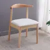 Silla de Comedor Nórdica de Madera Maciza Taburete con Respaldo para el Hogar Silla de Escritorio Moderna y Sencilla Silla de Cuerno para Mesa de Té de Oficina y Sala de Conferencias