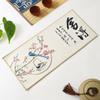 Paño de té multifuncional de gamuza al por mayor, Tendencia nacional, Estilo antiguo, Creativo para el hogar, Engrosado, Absorbente de agua, Paño de té pintado de alta gama, Paño de té