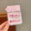 Lindas Pegatinas para Uñas Sanrio para Niños, Pegatinas de Uñas Desgastables, Parches para Uñas de Kuromi, Juguetes de Dibujos Animados para Niños