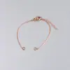 En stock al por mayor accesorios para pulseras DIY15 5CM cadena de extensión tobillera de acero inoxidable pulsera semiacabada tamaño definible