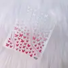 Paso a Paso Calcomanías para Uñas Mariposa Azul Hielo Verde Rosa Estampado Estéreo 5D Estilo Europeo Estilo Ins Calcomanía al por Mayor