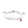 Pulseira de Corda de Mão Multicor Transfronteiriça Europeia e Americana Material em Branco Pronto para Uso Acessórios de Diamante Roxo Rosa Gravação Presente Pulseira de Aço Inoxidável