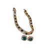 Conjunto de colar e brincos geométricos de luxo leve incrustados com diamantes, corrente para clavícula estilo corte vintage, gargantilha da moda, atacado para mulheres