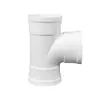 Accesorios de drenaje de PVC 125 codo de tres vías completo codo de 45 grados codo de tres vías reductor codo de tres vías oblicuo inspección directa reductor
